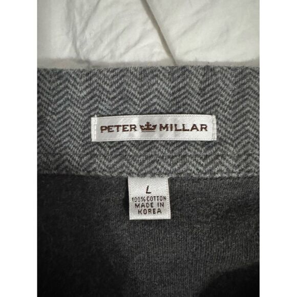 Peter Millar 1/4 zip pullover‎ sweatshirt gray size large - Picture 4 of 5